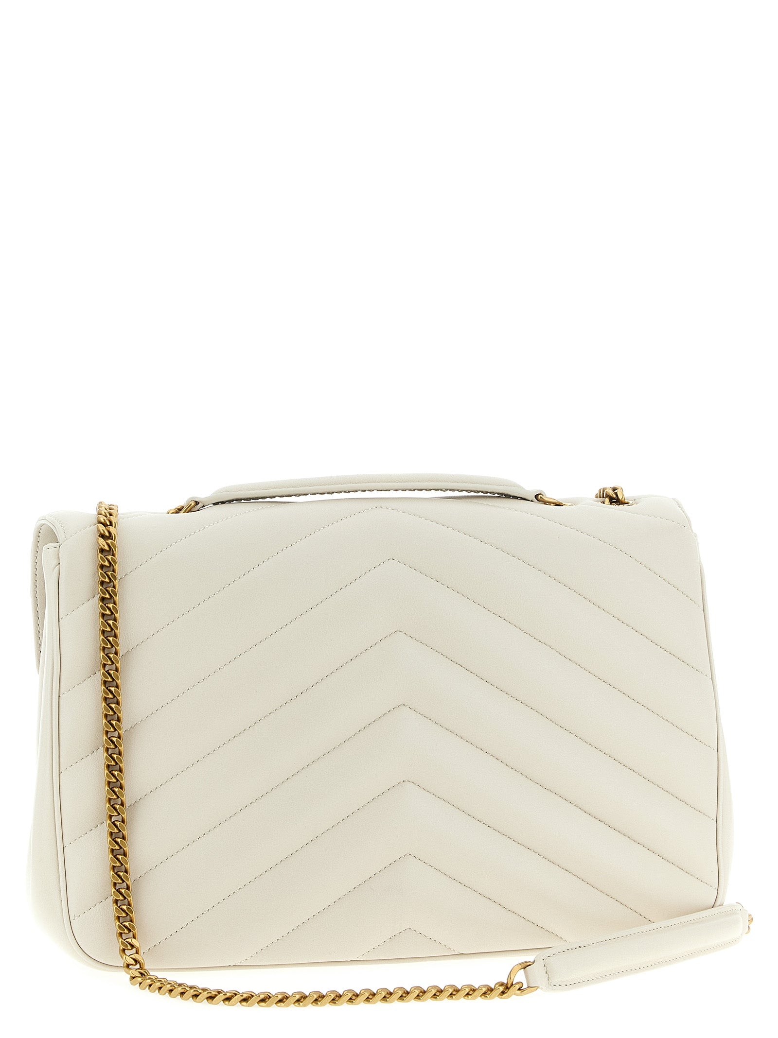 Saint Laurent Loulou Matelasse Chevron Schoudertas