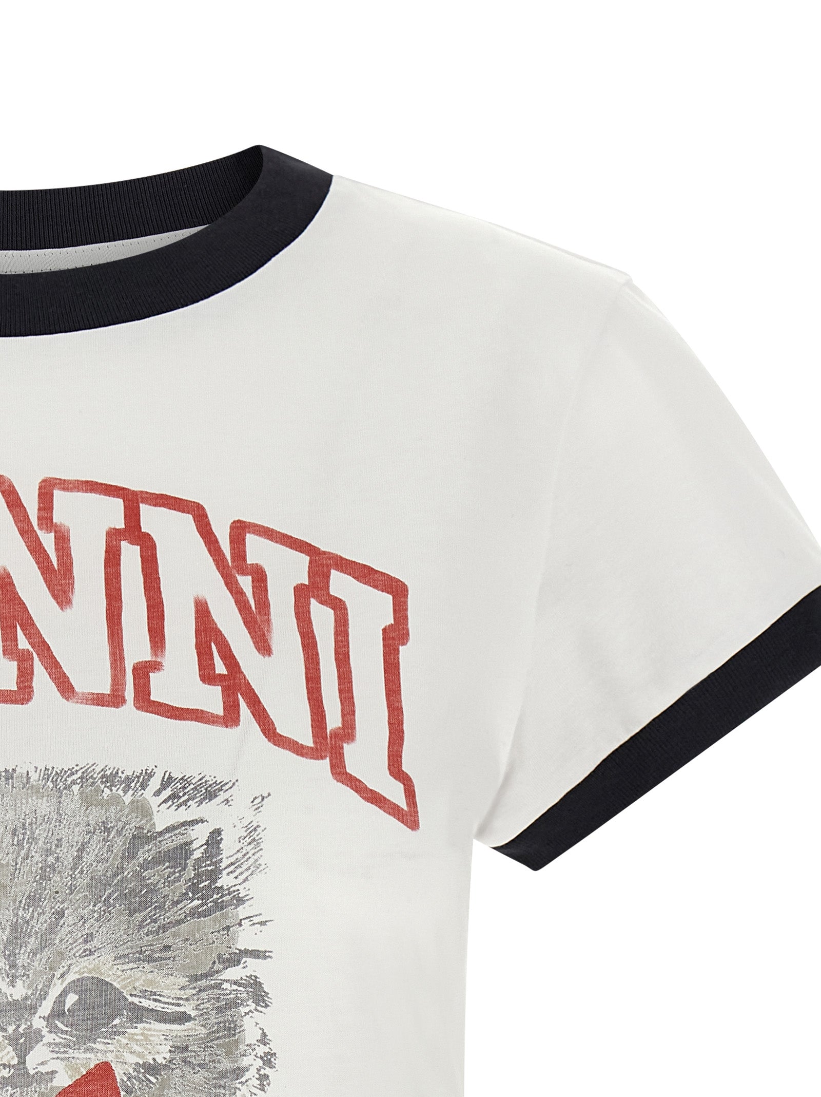 Ganni Heritage Inspired Graphic T Shirt