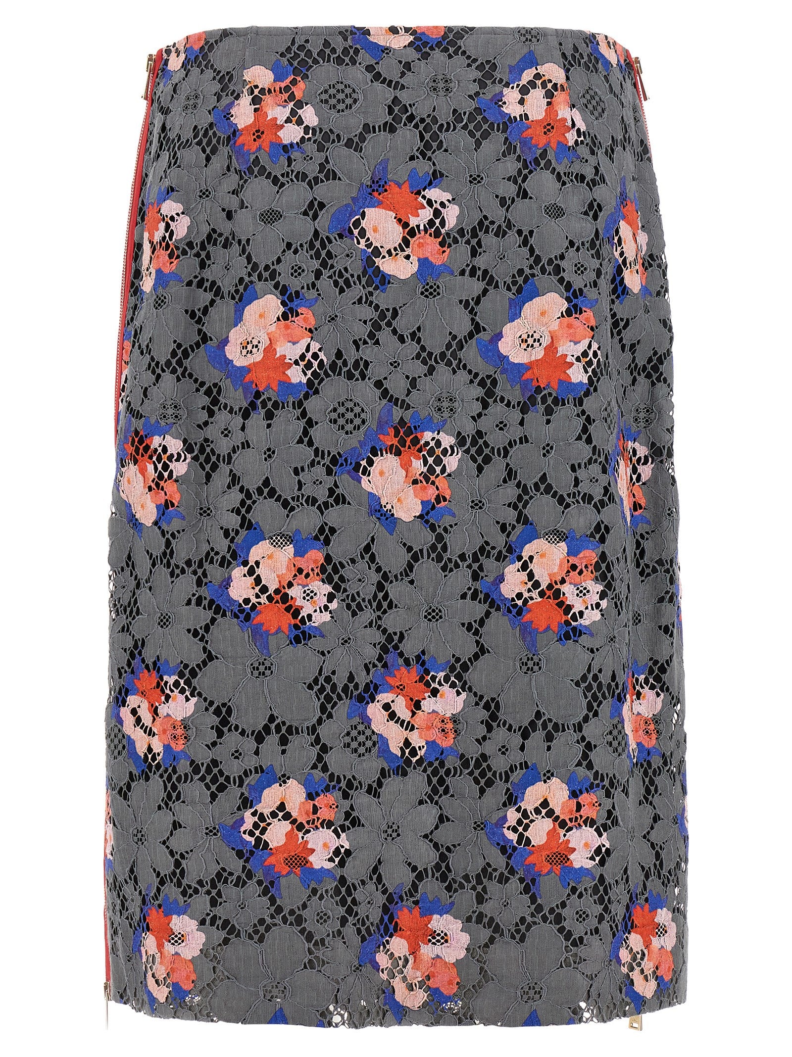 Fendi Bouquet Print Midi Skirt