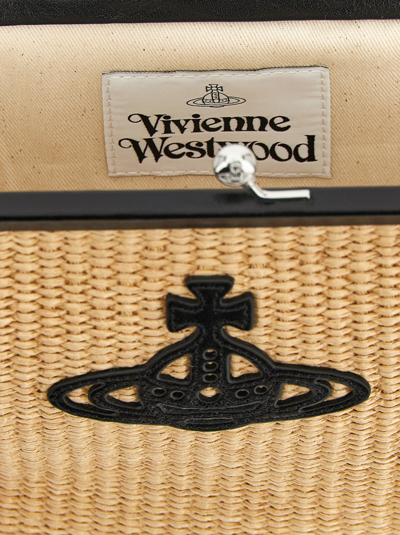 Vivienne Westwood Braided Raffia Clutch Bag