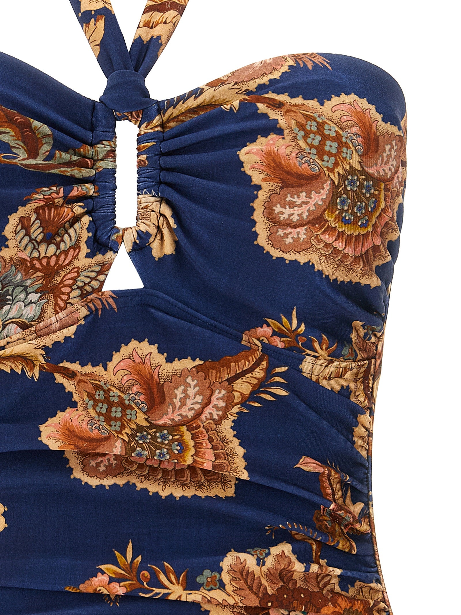 Zimmermann Aster Jacobean Print One-Piece Swimsuit