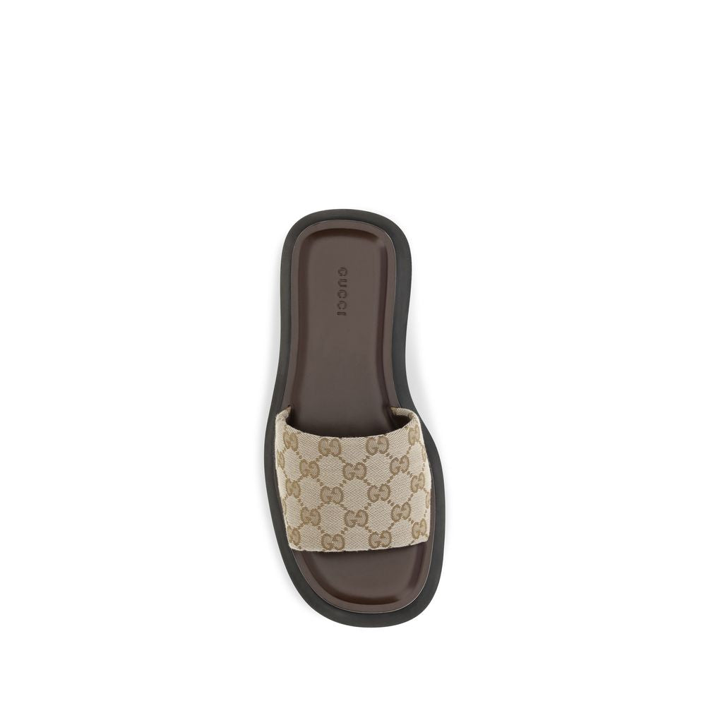 Gucci GG Canvas Platform Sandals