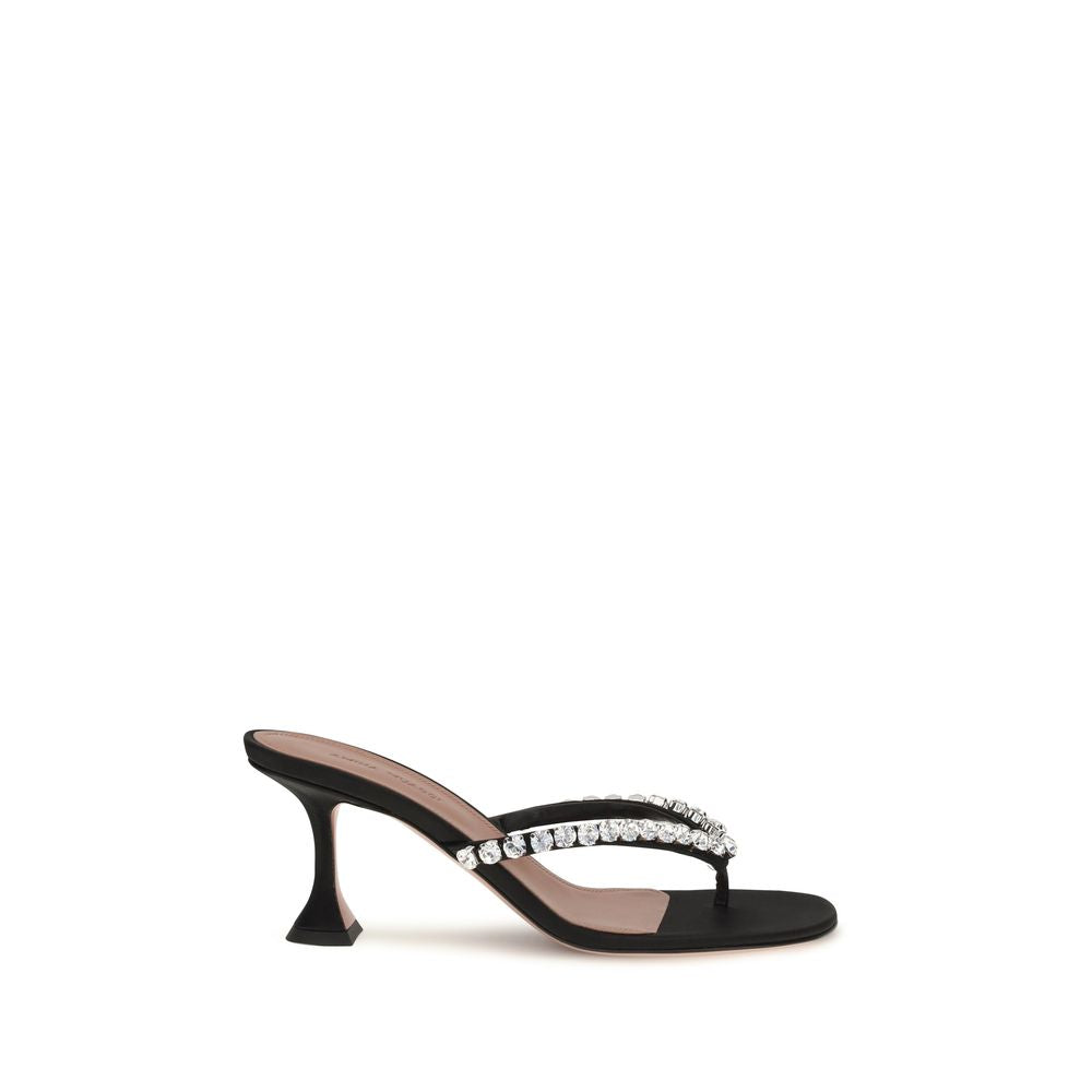 Amina Muaddi Gigi Crystal-Embellished Thong Sandals