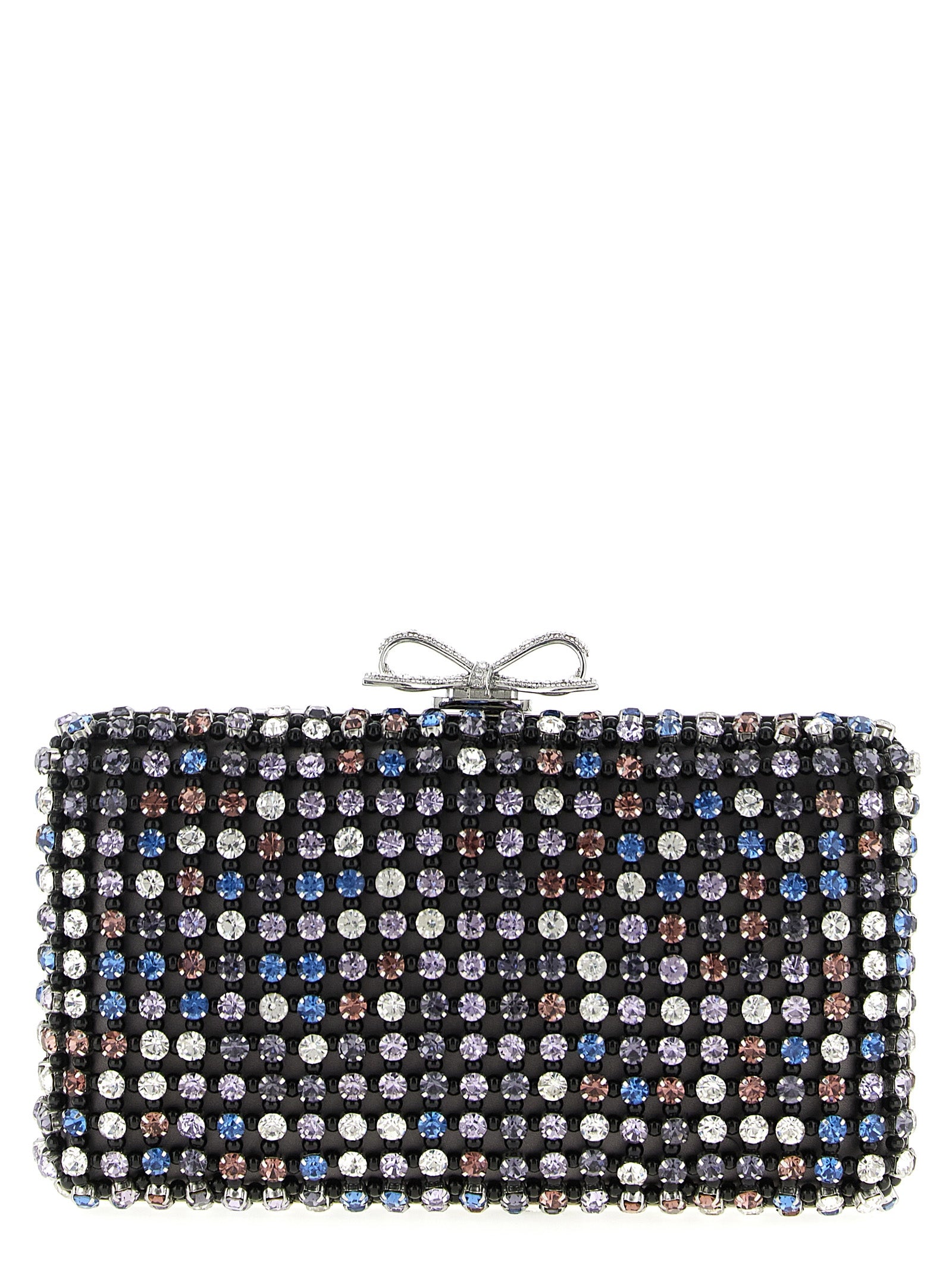Self-Portrait Crystal Chainmail Clutch Evening Bag