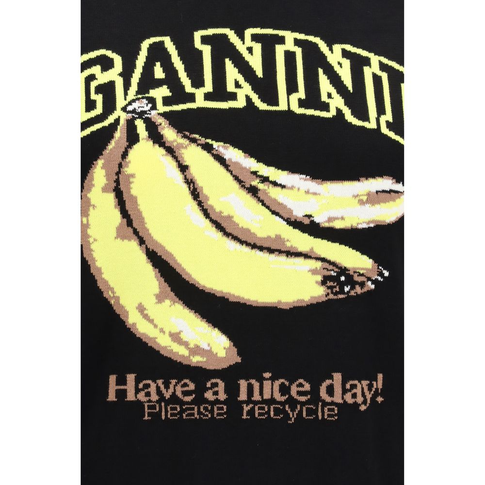 Ganni Banana Print Ultracommercial Iconography Sweatshirt