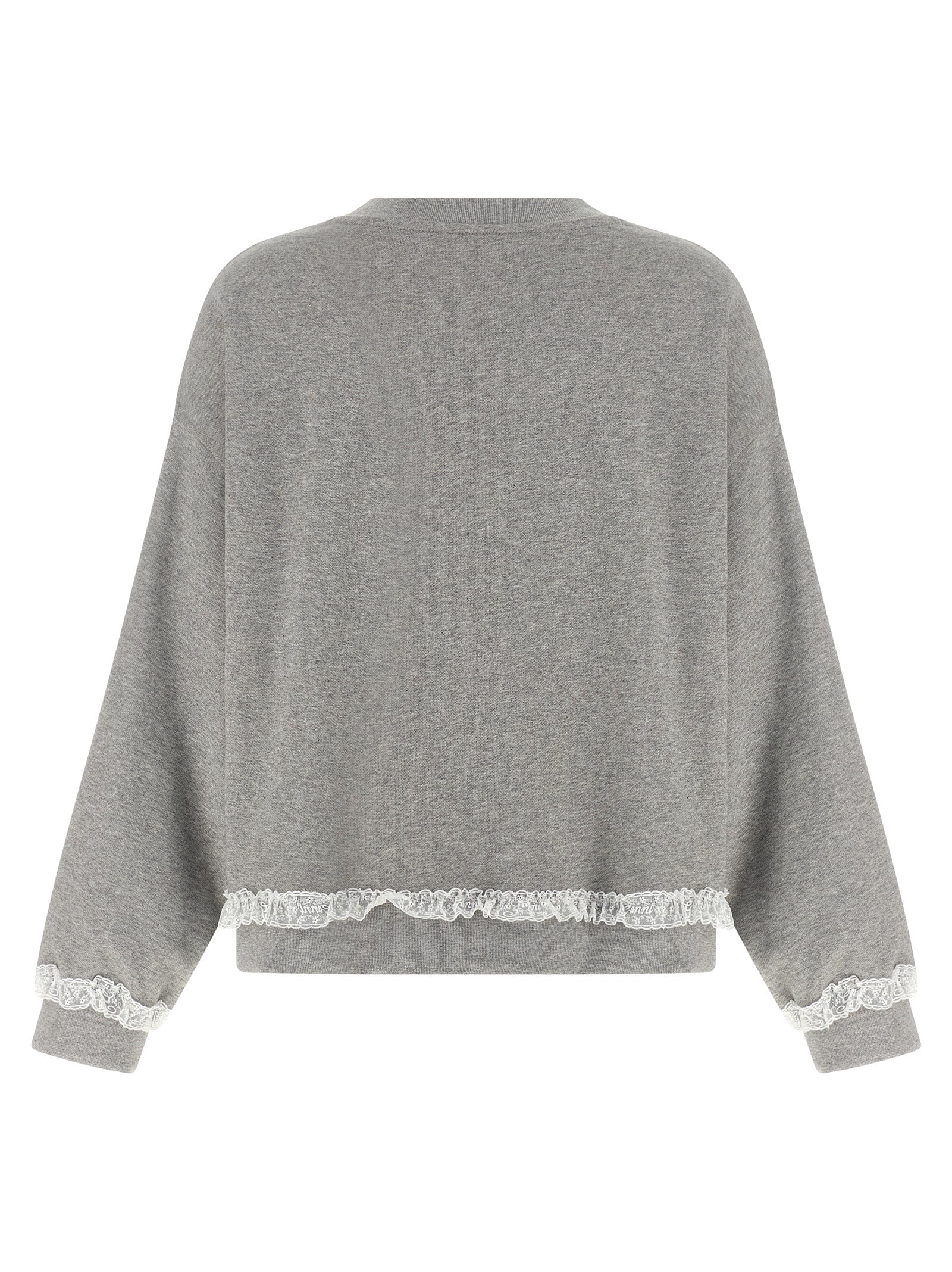Ganni Isoli Crewneck Oversized Sweatshirt