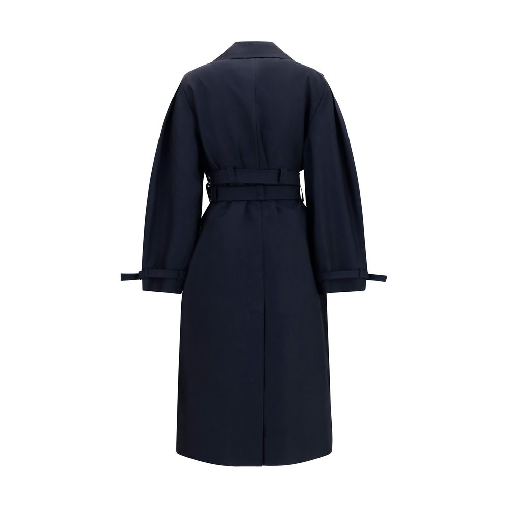 Ganni Interlocking Architectonisch Trench Coat