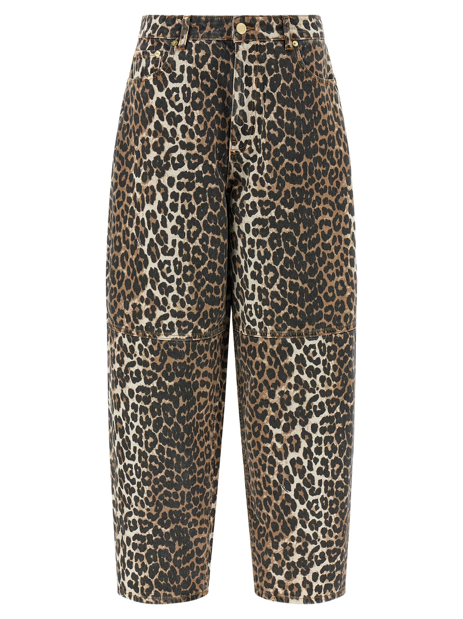 Ganni Stary Cropped High Waisted Jeans