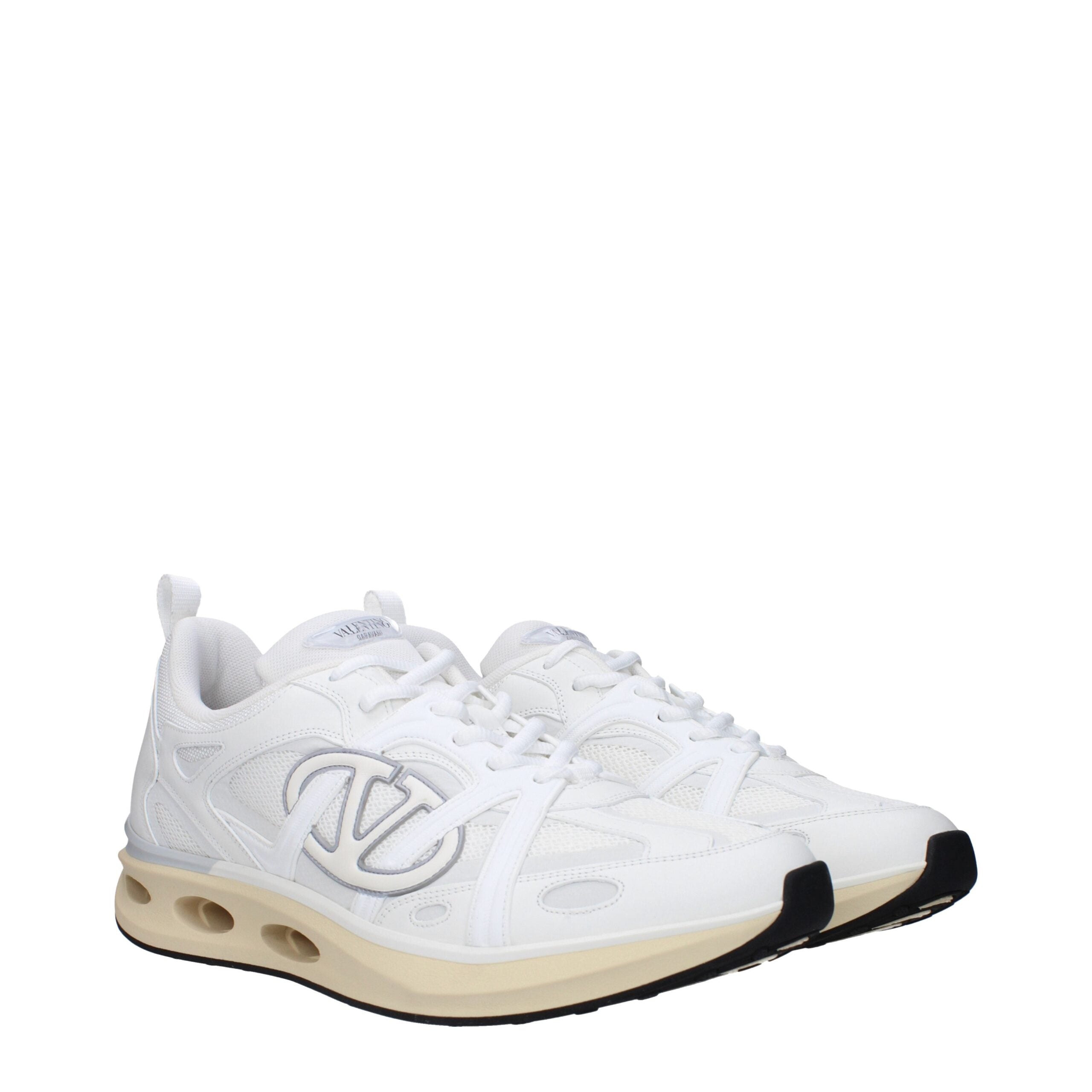 Valentino Garavani Fabric Athletic Sneakers – Wit