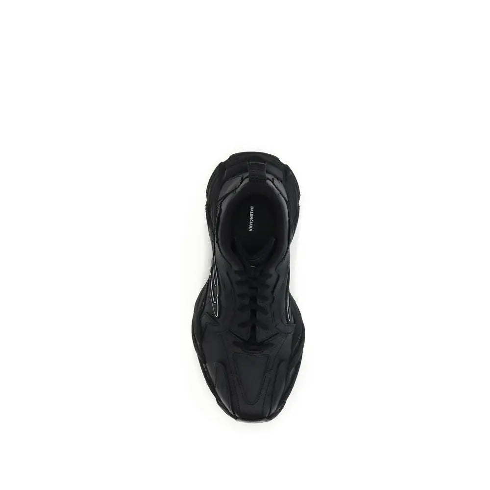 Balenciaga Black Calf Leather Bos Taurus Athletic Sneakers Balenciaga