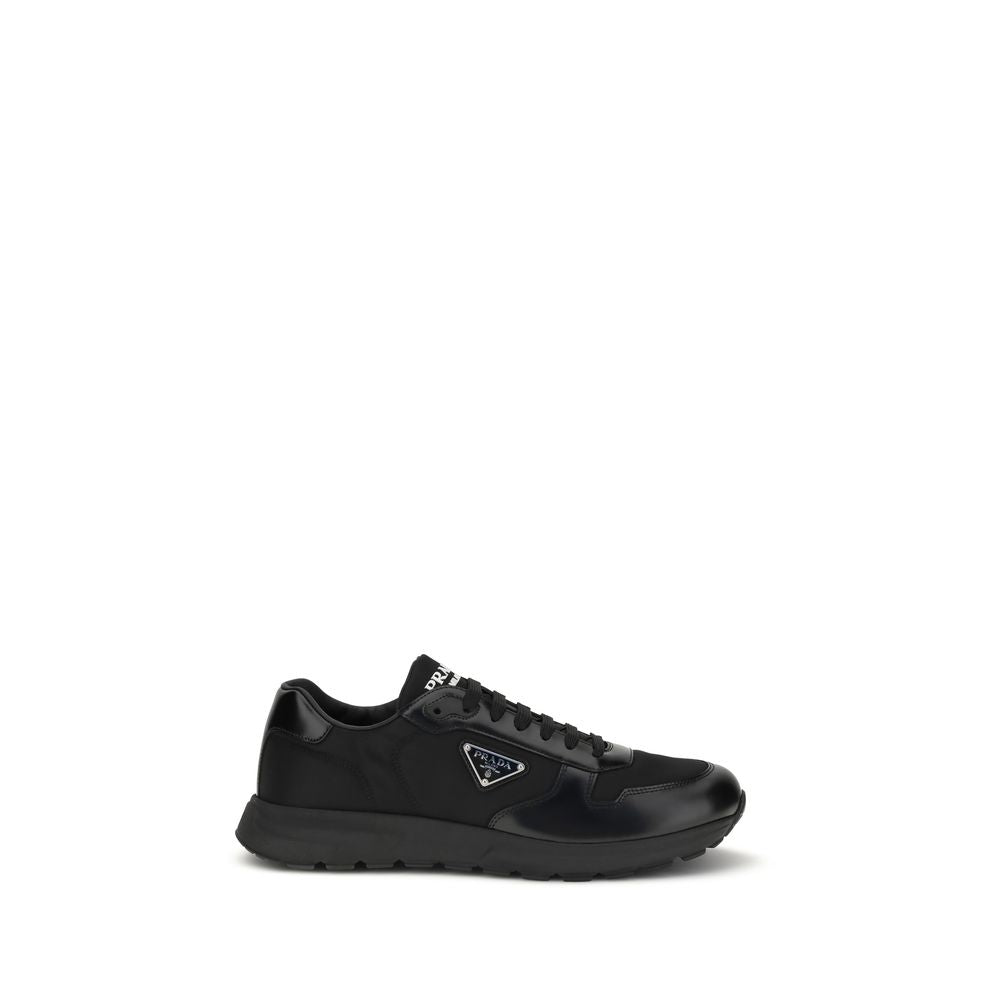 Prada Prax 01 Sneakers – Black Re-Nylon & Brushed Leather Prada