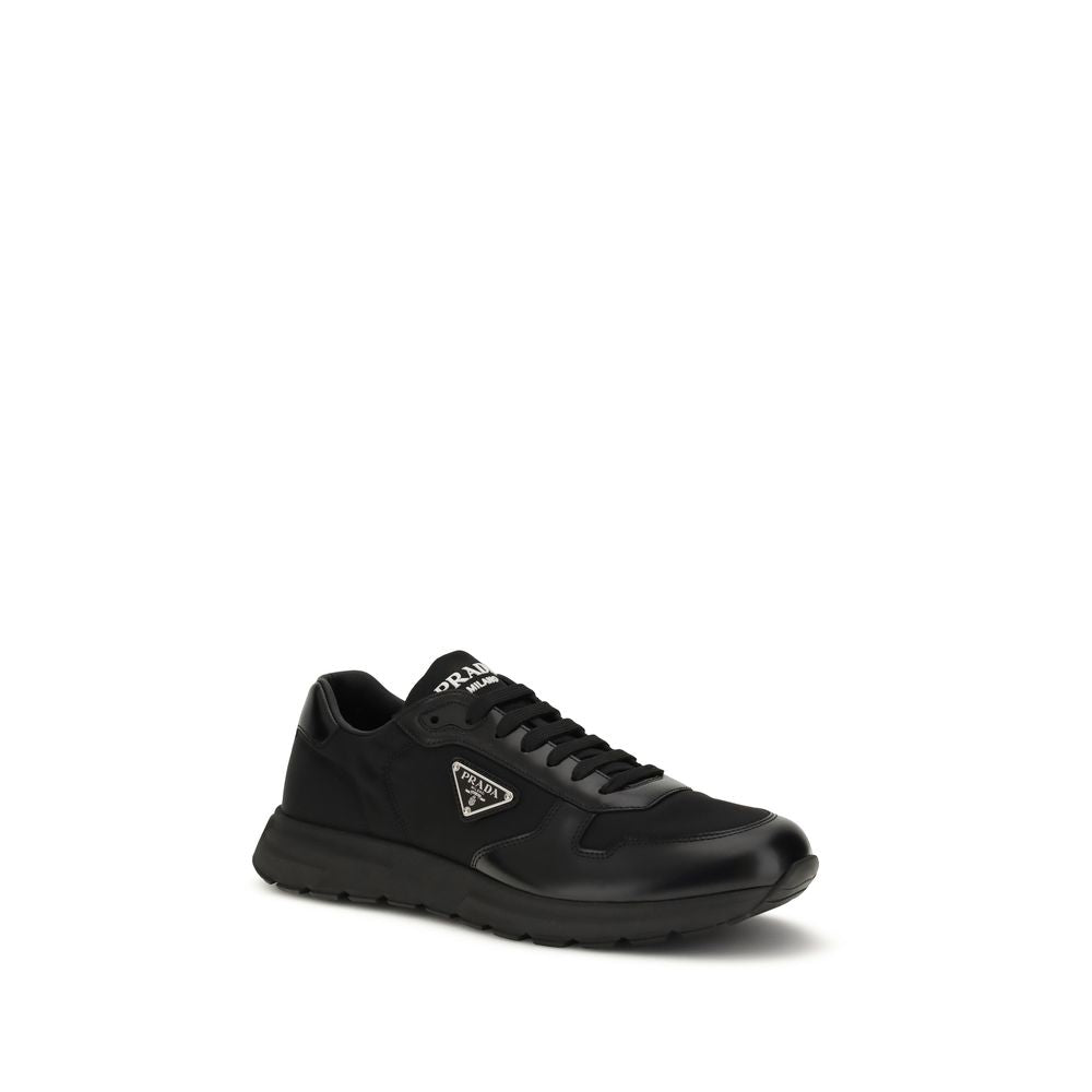 Prada Prax 01 Sneakers – Black Re-Nylon & Brushed Leather Prada