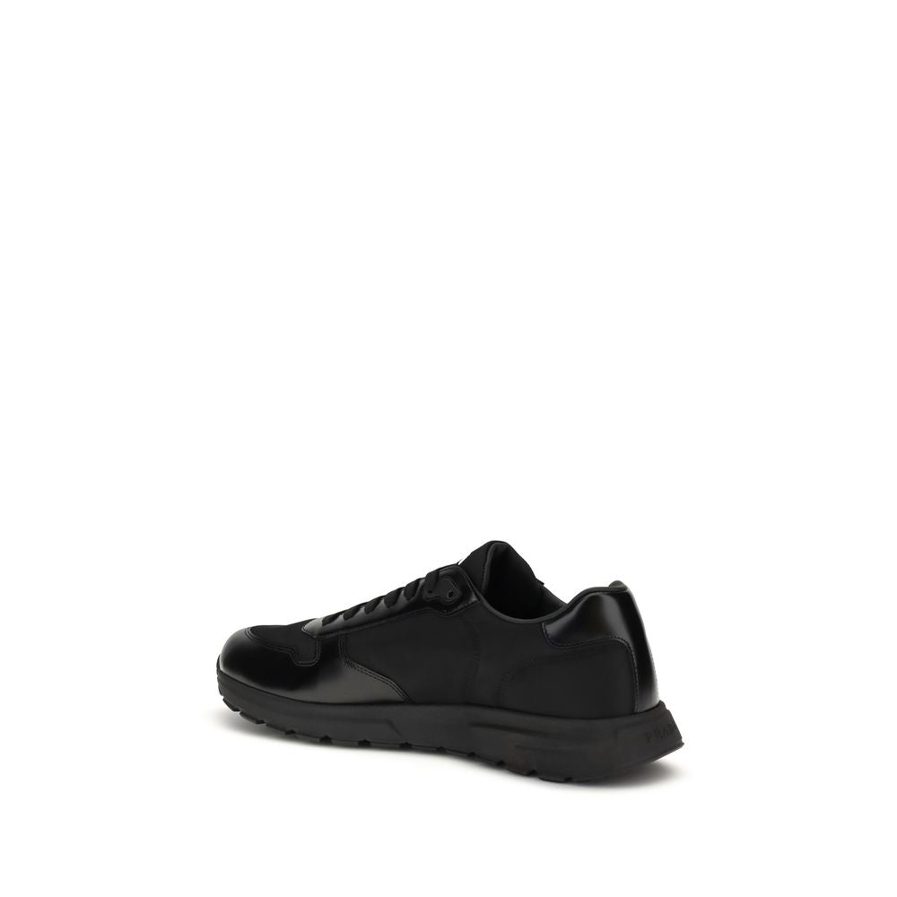Prada Prax 01 Sneakers – Black Re-Nylon & Brushed Leather Prada
