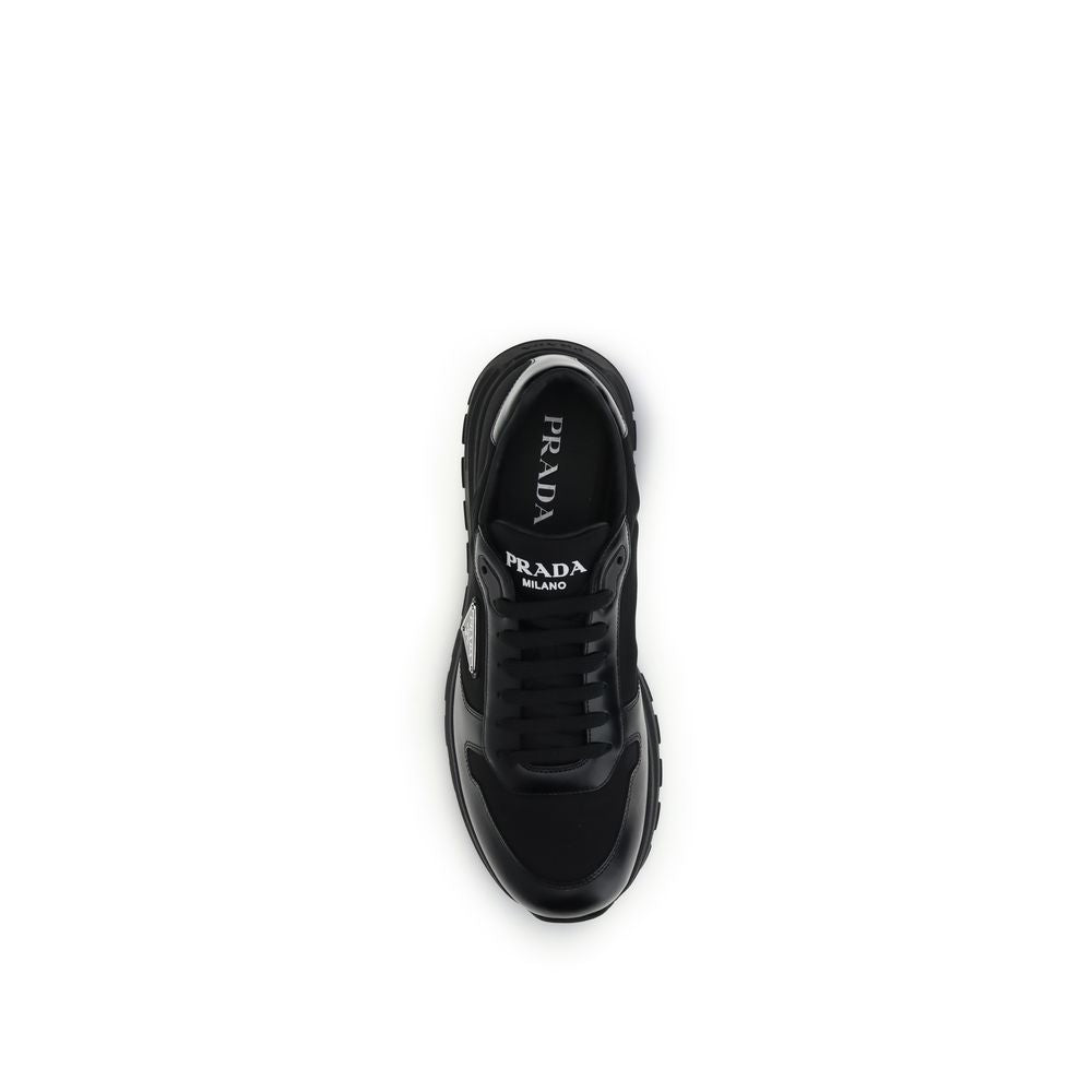 Prada Prax 01 Sneakers – Black Re-Nylon & Brushed Leather Prada