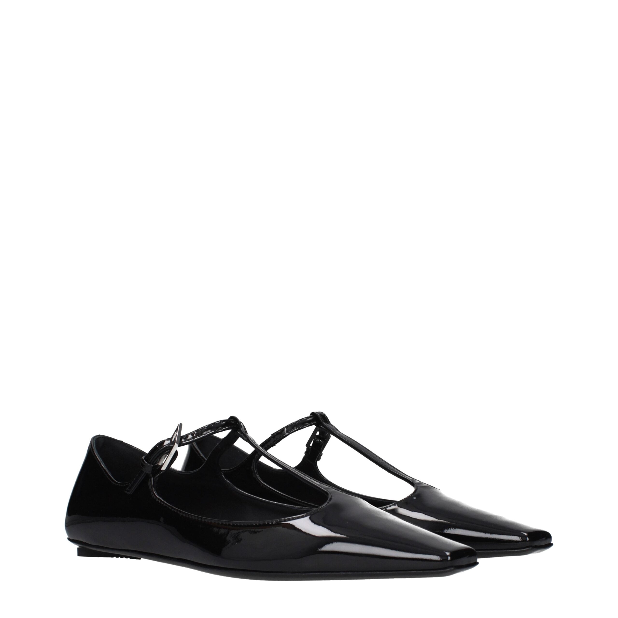 The Attico patent-leather transcendente ballet flats
