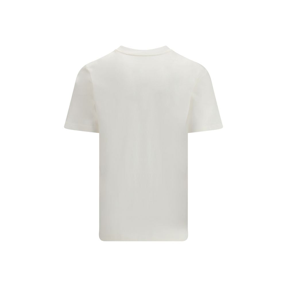Jil Sander Signatuur Structuurontwerp Creme T-shirt