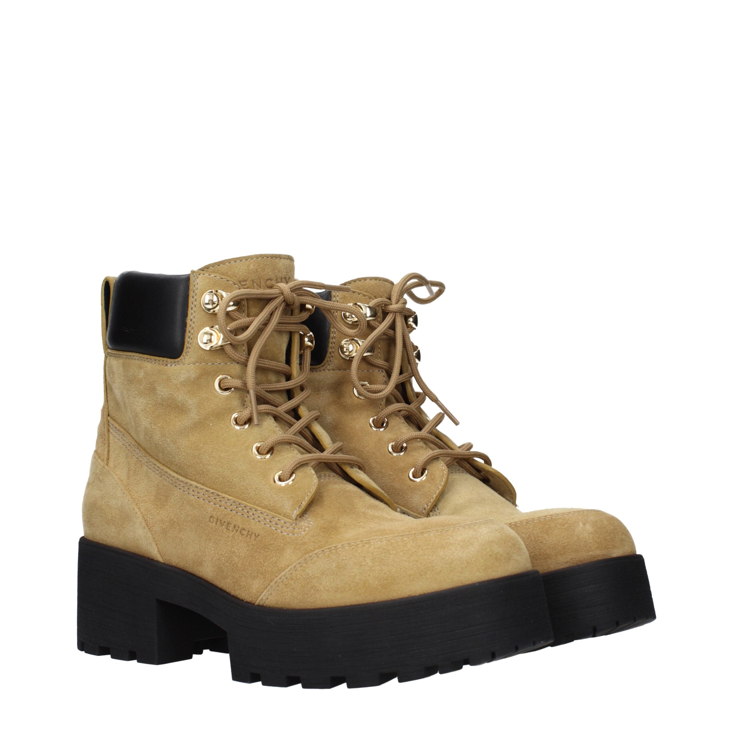 Givenchy kalfsleder couture enkellaarsjes bruin glanzend