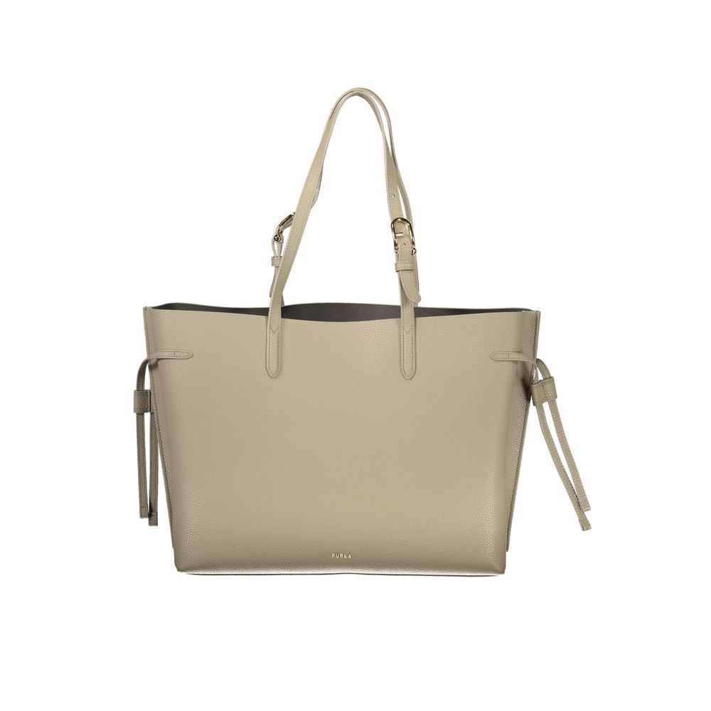 Furla Beige Leather Women Handbag Furla