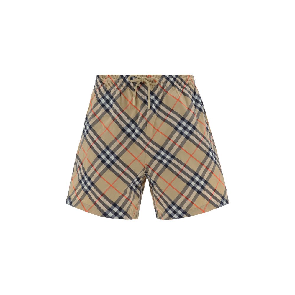 Burberry Brown Polyester Shorts Burberry
