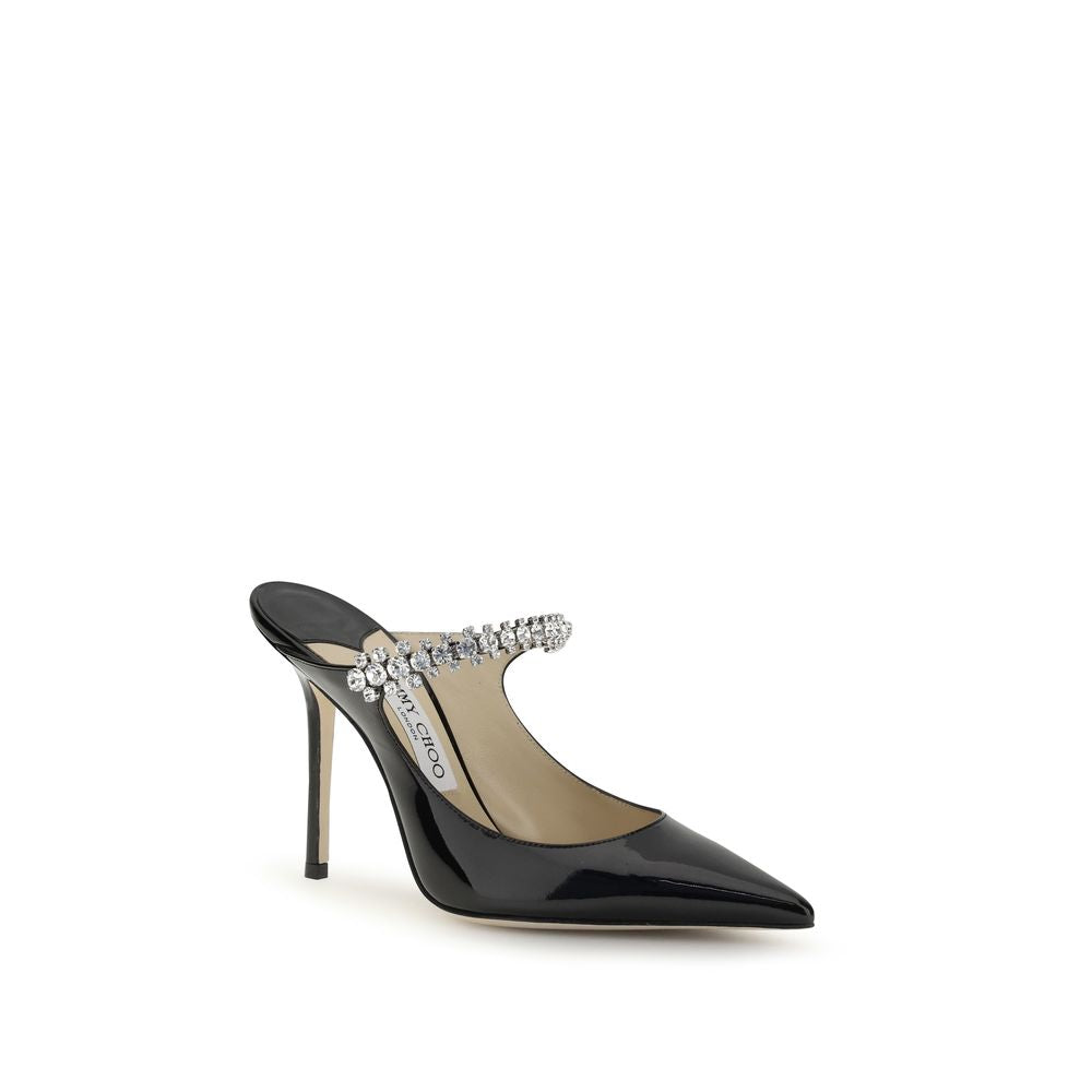 Jimmy Choo Black Calf Leather Bos Taurus High Heel Pumps Jimmy Choo