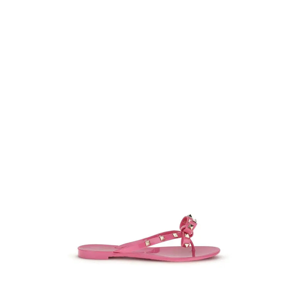 Valentino Garavani PM Thong Rockstud Sandals – Multicolor PVC Valentino Garavani