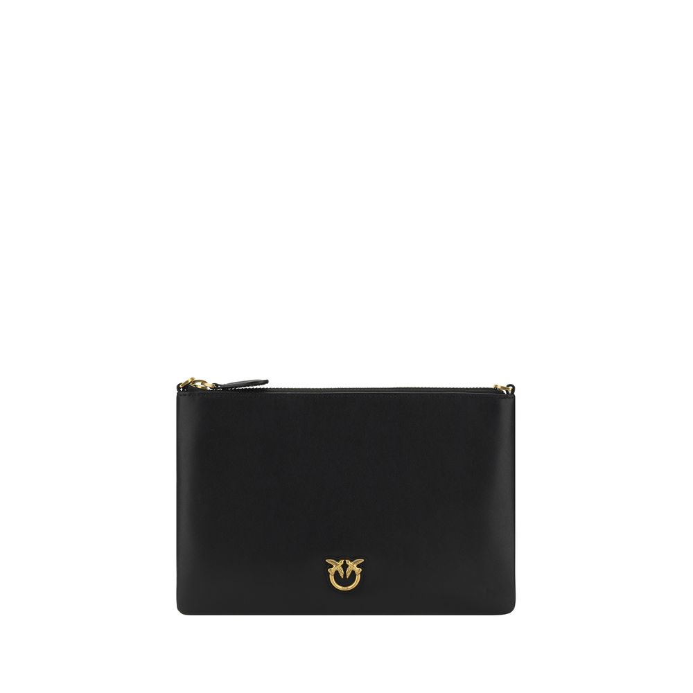 PINKO Black Leather Shoulder Bag PINKO