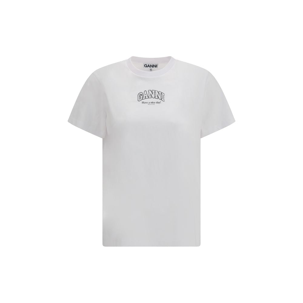 Ganni ongeëvenaarde luxueuze katoenen tijdloze shirt