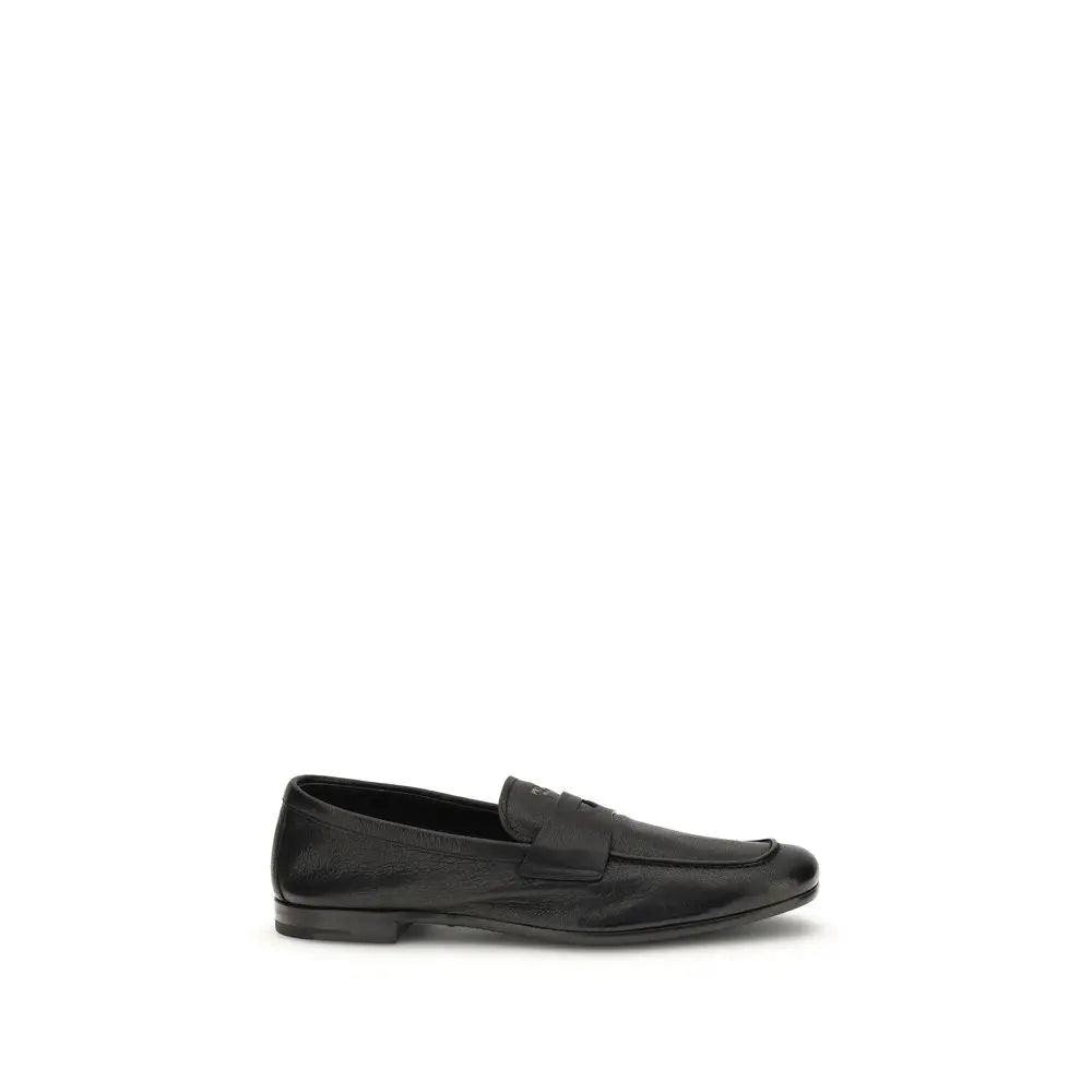 Prada Leather Loafers – Black Calfskin Prada