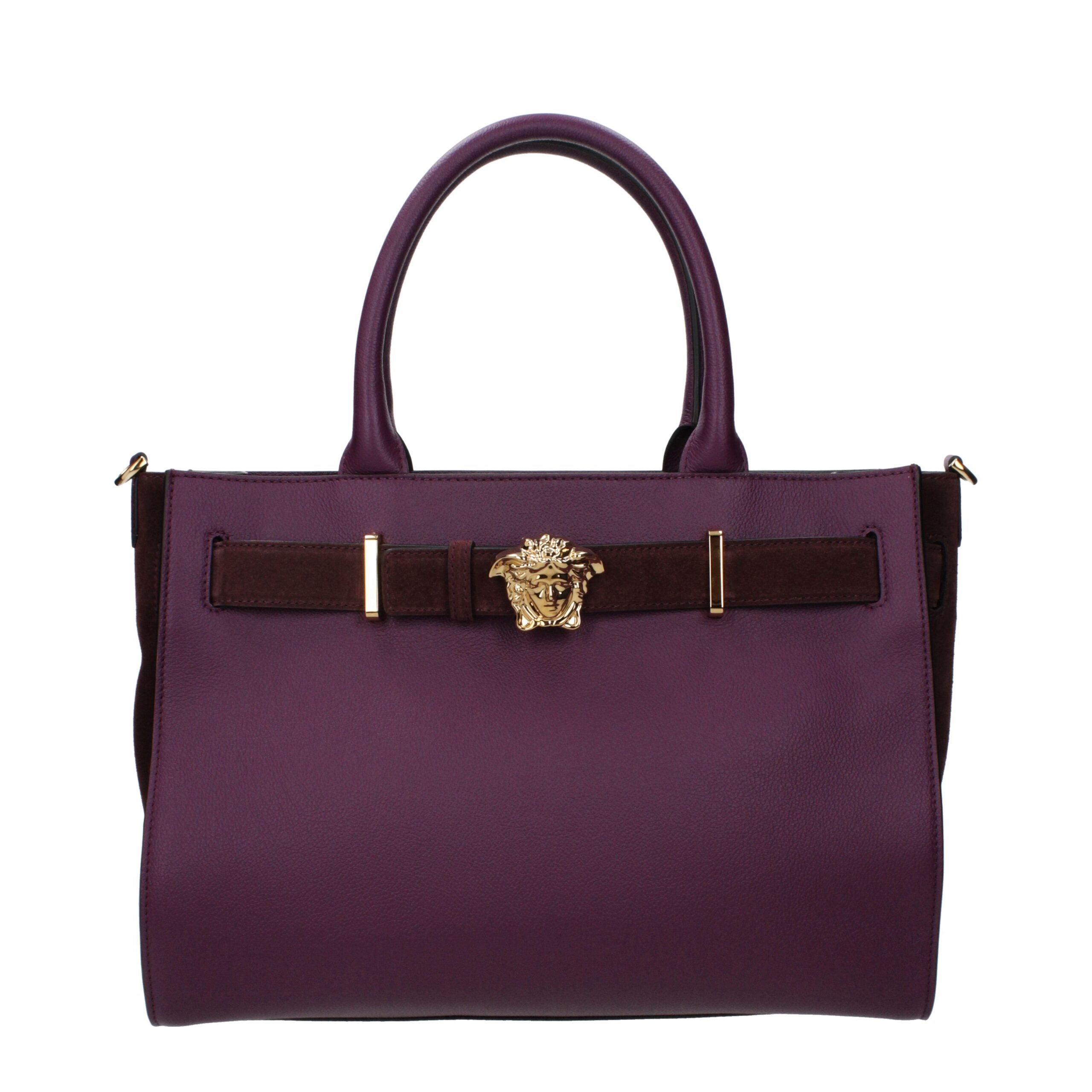 Versace Purple Leather Handbag – Bold Color, Timeless Italian Luxury