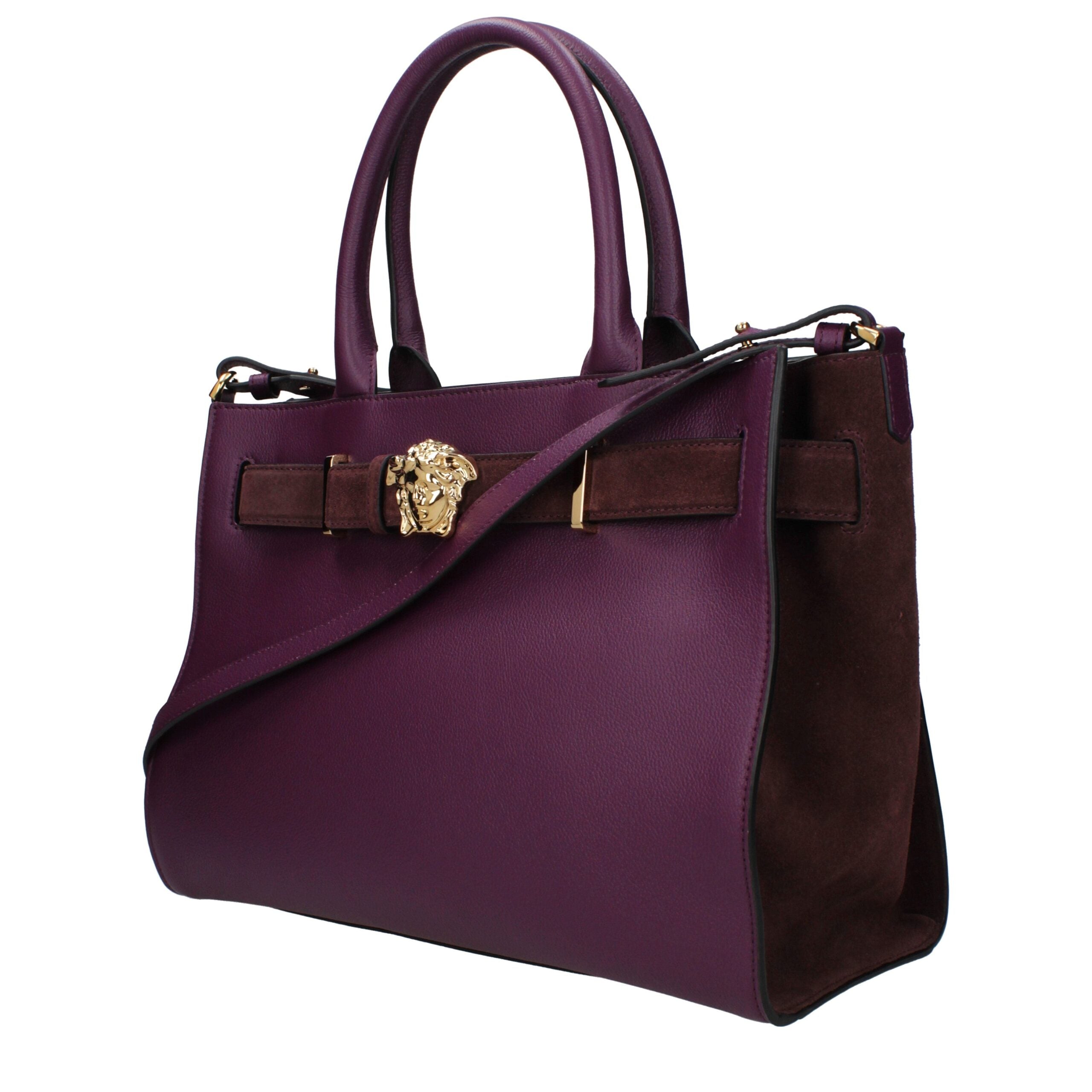 Versace Purple Leather Handbag – Bold Color, Timeless Italian Luxury