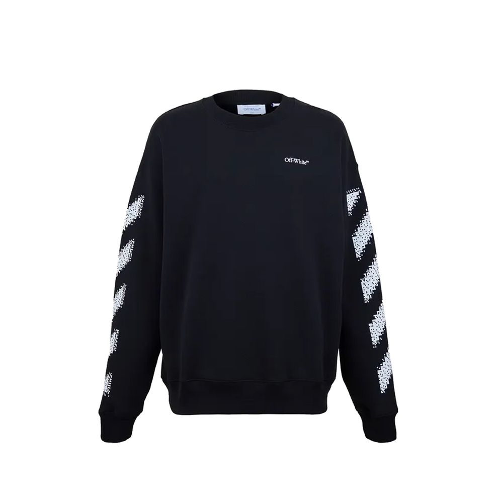 Off-White Black Cotton Sweatshirt Off-White