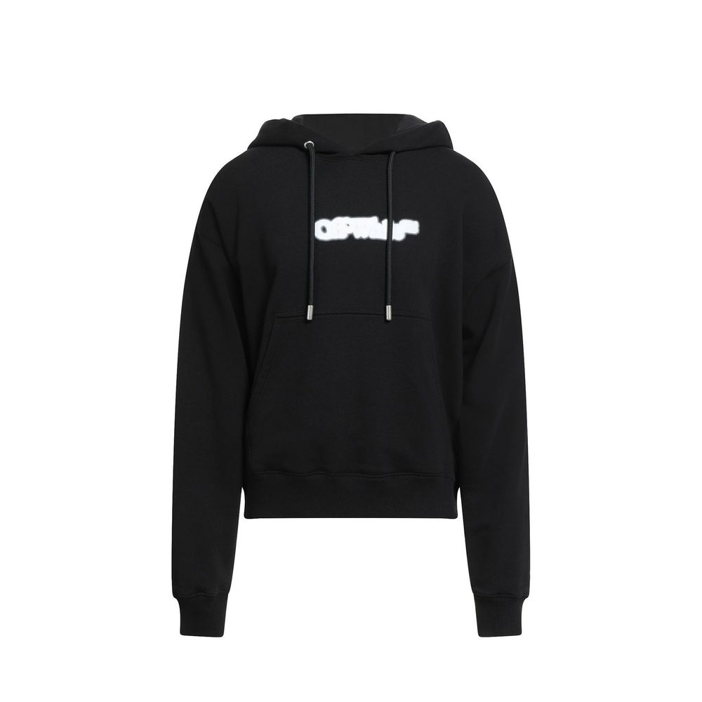 Off-White Black Cotton Sweatshirt Off-White