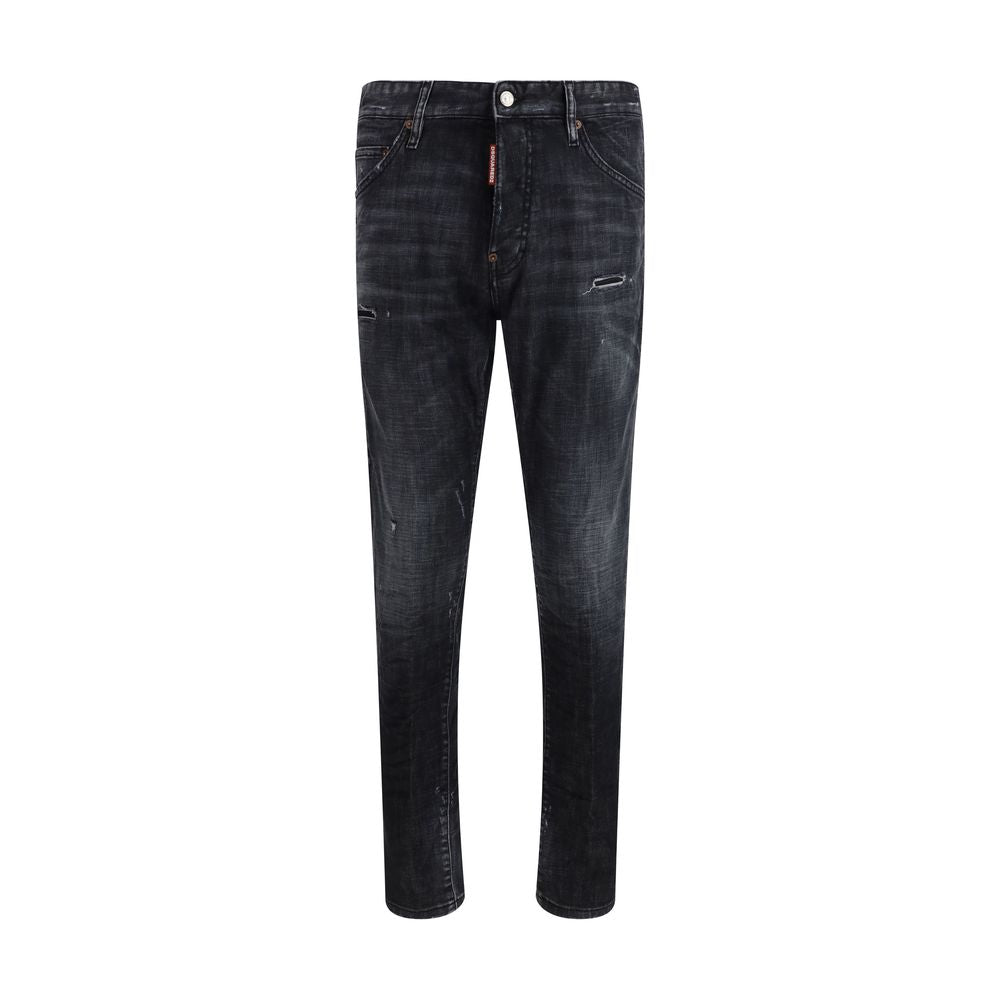 Dsquared2 Black Teddy Wash Slim Jeans
