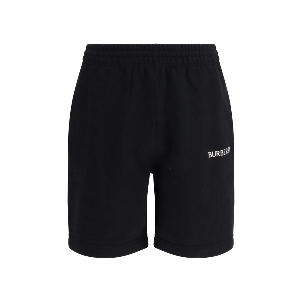 Burberry Black Cotton Sport Shorts