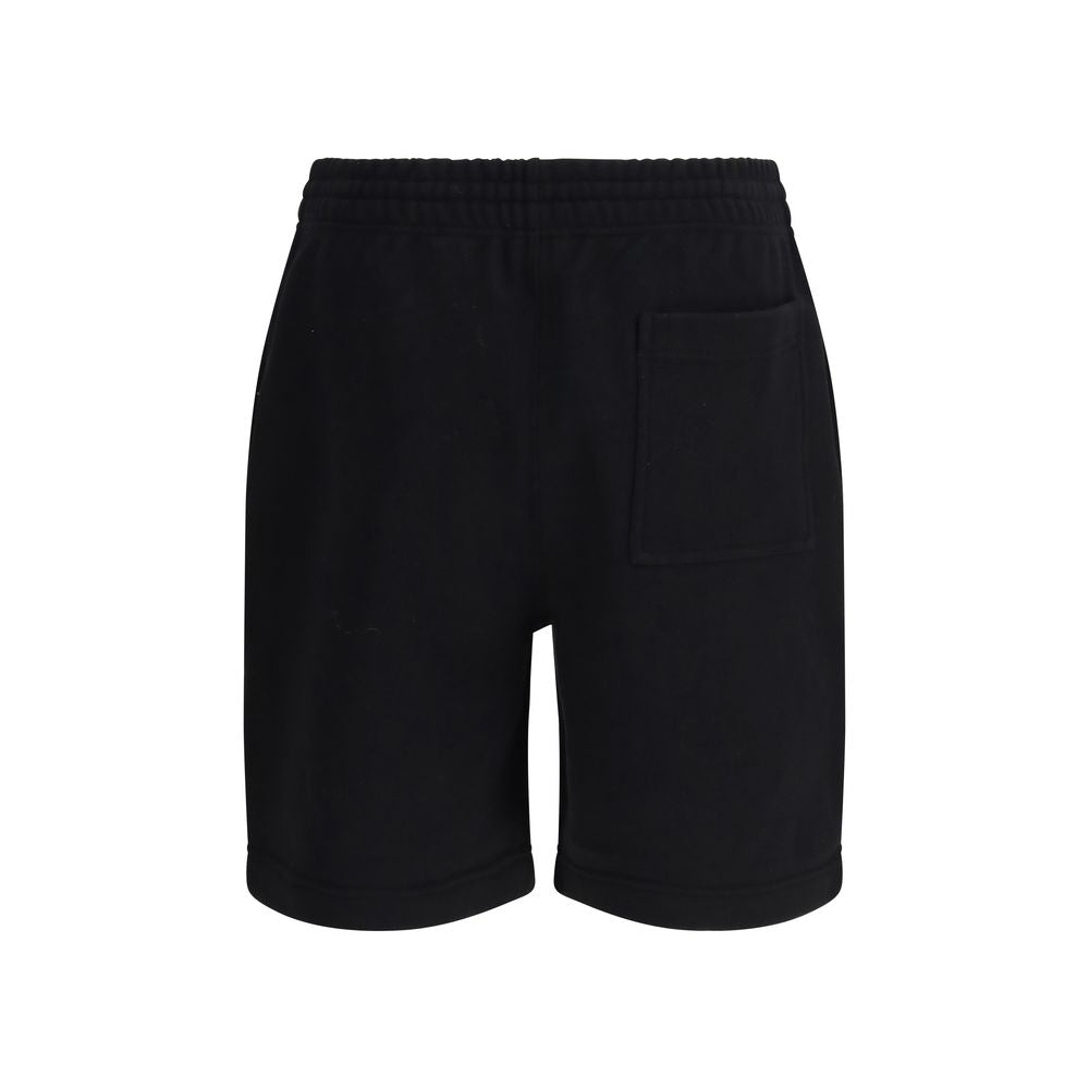 Burberry Black Cotton Sport Shorts