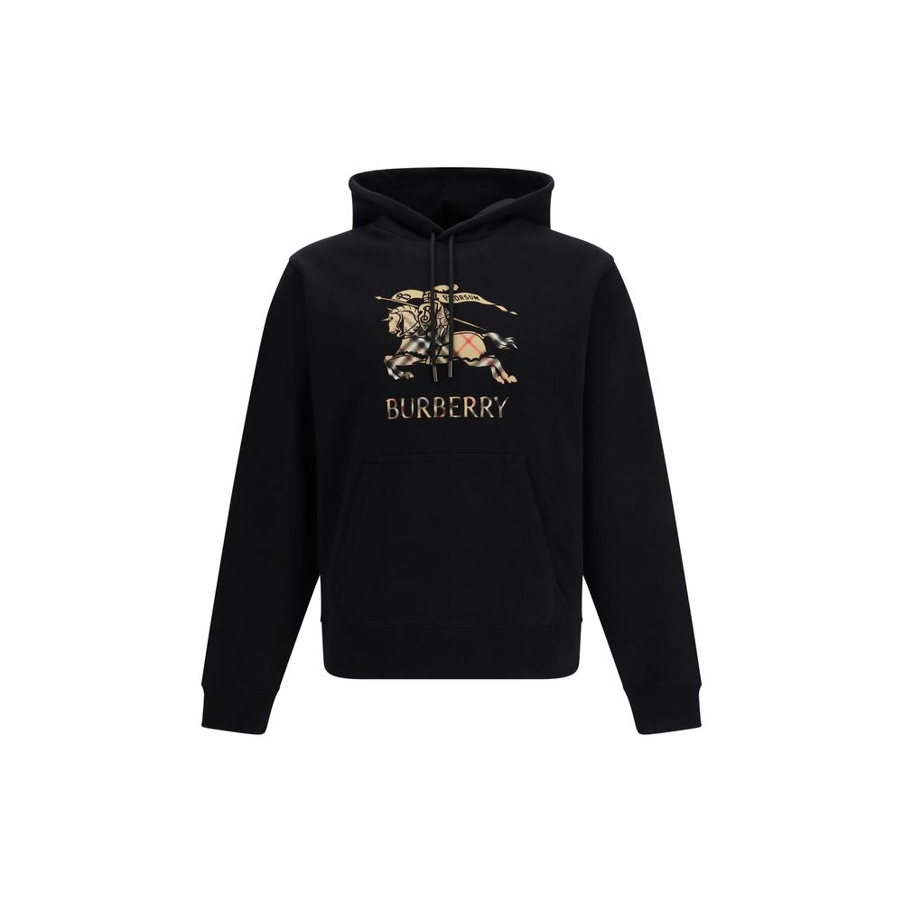 Burberry Black Cotton EKD Faded Hoodie
