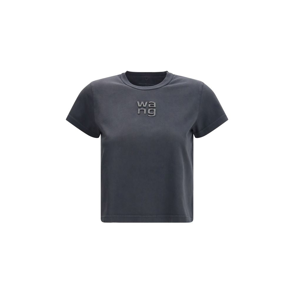Alexander Wang Shrunken Jersey T-Shirt – Zwart