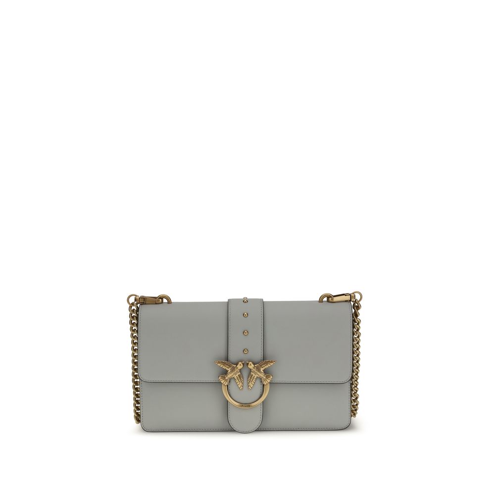 Pinko love one grijze exclusieve luxe schoudertas