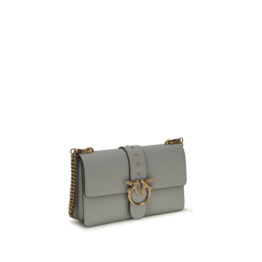 Pinko love one grijze exclusieve luxe schoudertas