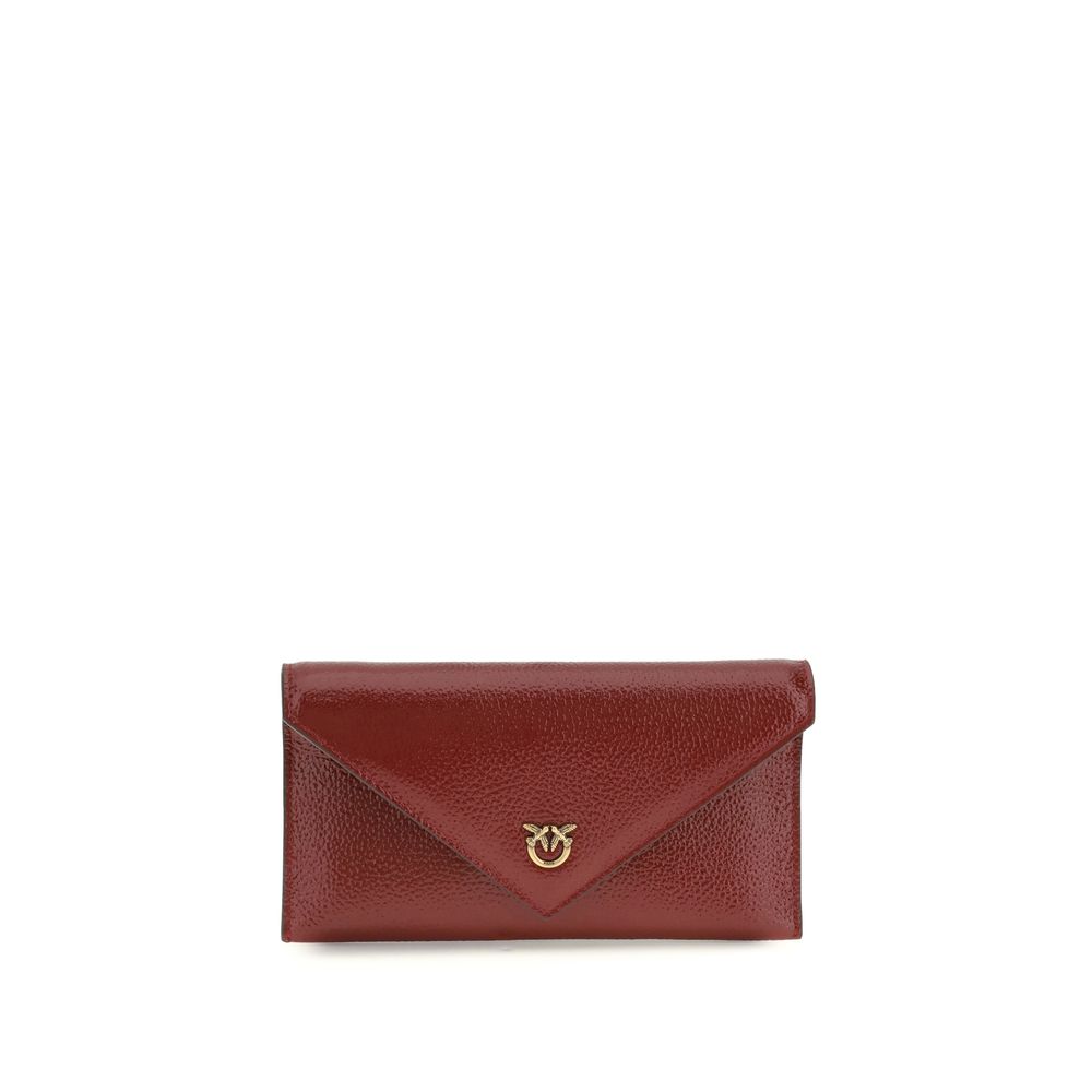 Pinko Love Birds Clutch Bag – Bordeaux