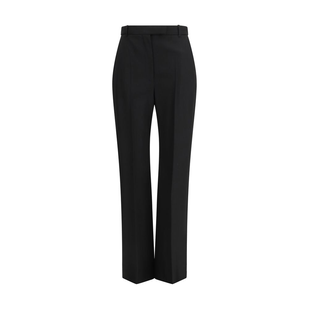 Alexander McQueen uitgesproken katoenen silhouette broek
