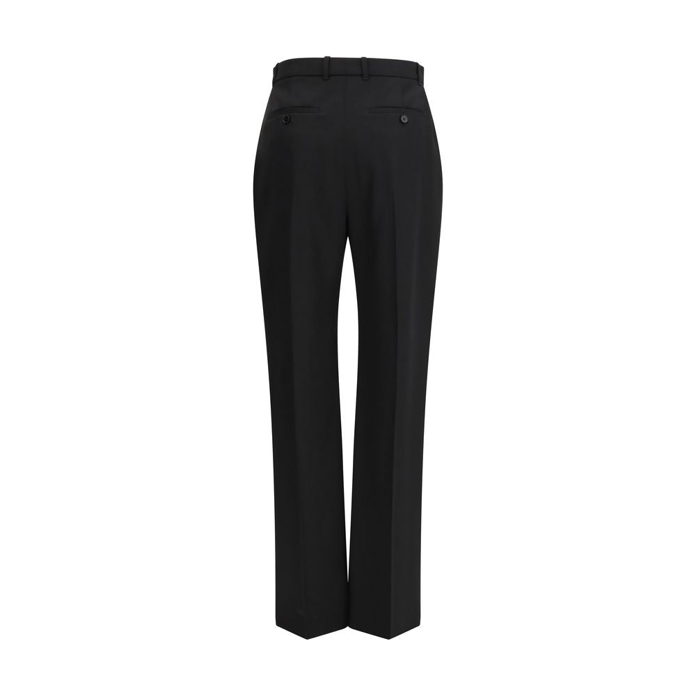 Alexander McQueen uitgesproken katoenen silhouette broek