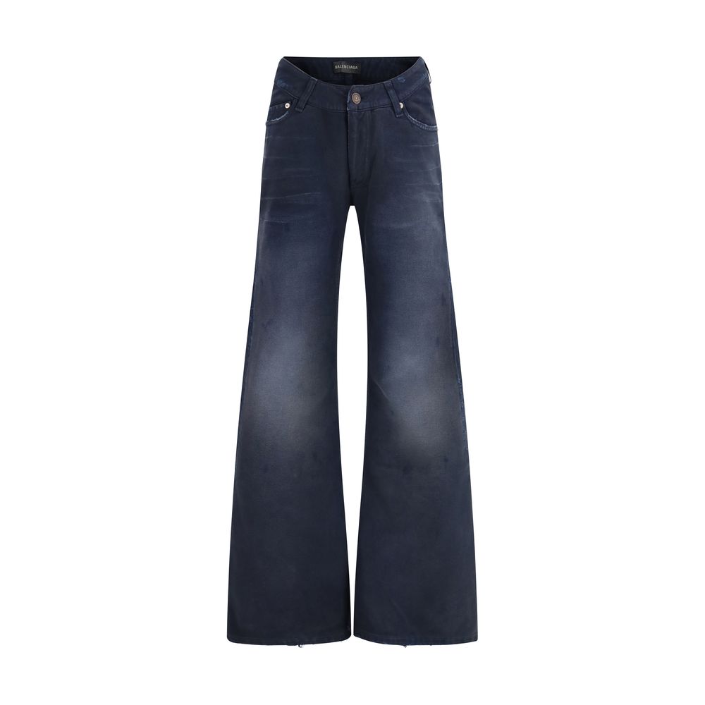 Balenciaga Curved Waist Flared Jeans
