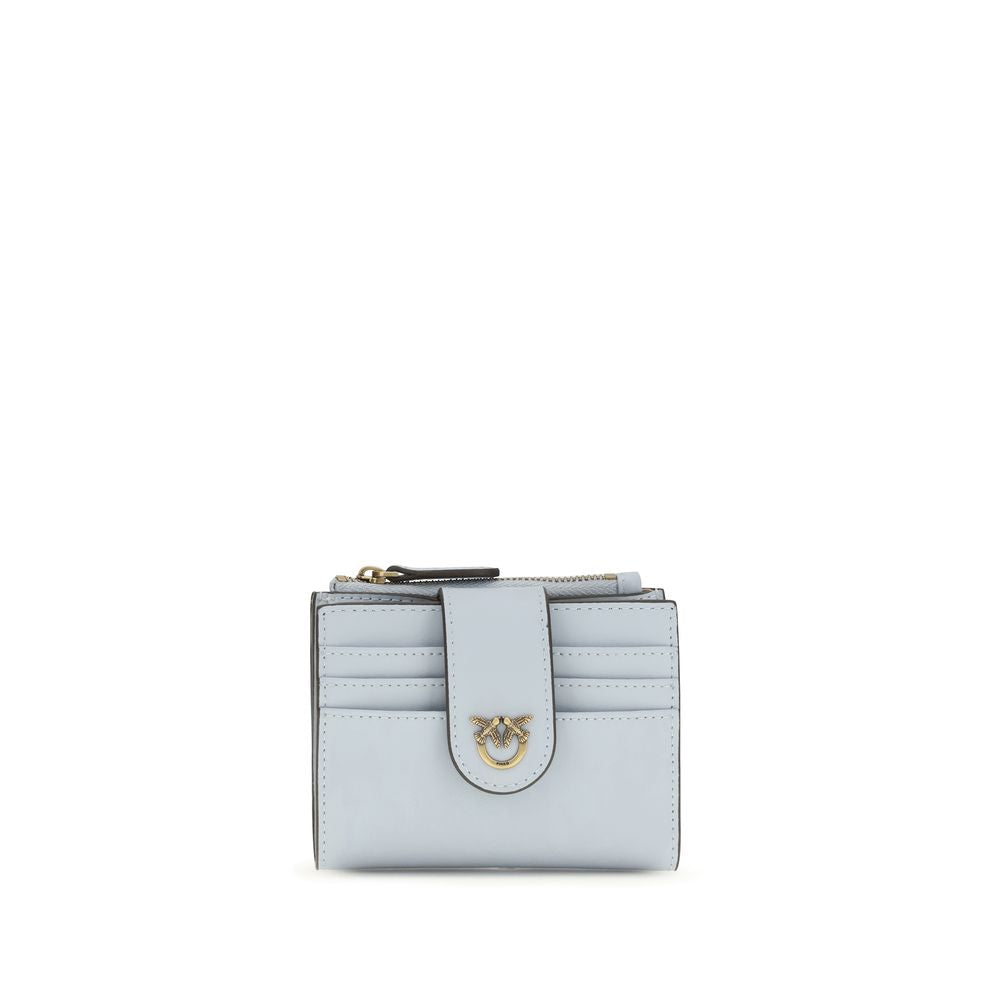 PINKO bluecalfleather bostaurus exclusieve portefeuille