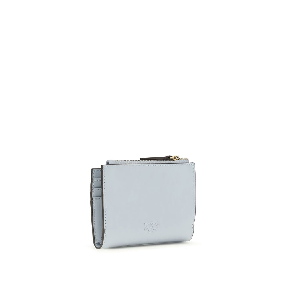 PINKO bluecalfleather bostaurus exclusieve portefeuille