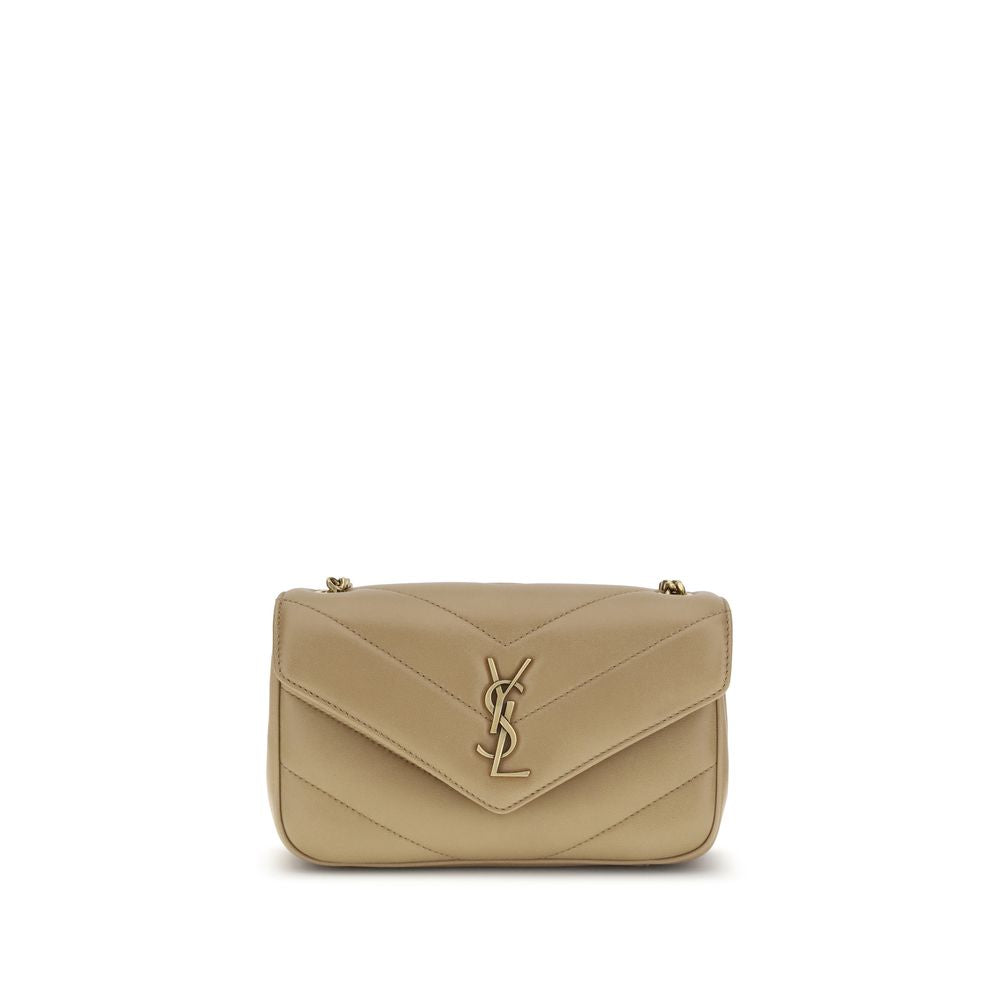 Saint Laurent lou louo beige shoulder bag