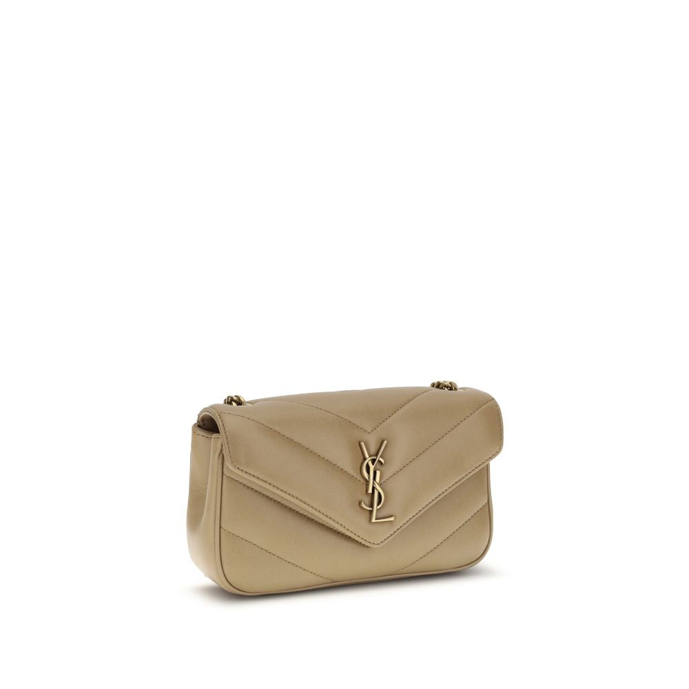 Saint Laurent lou louo beige shoulder bag