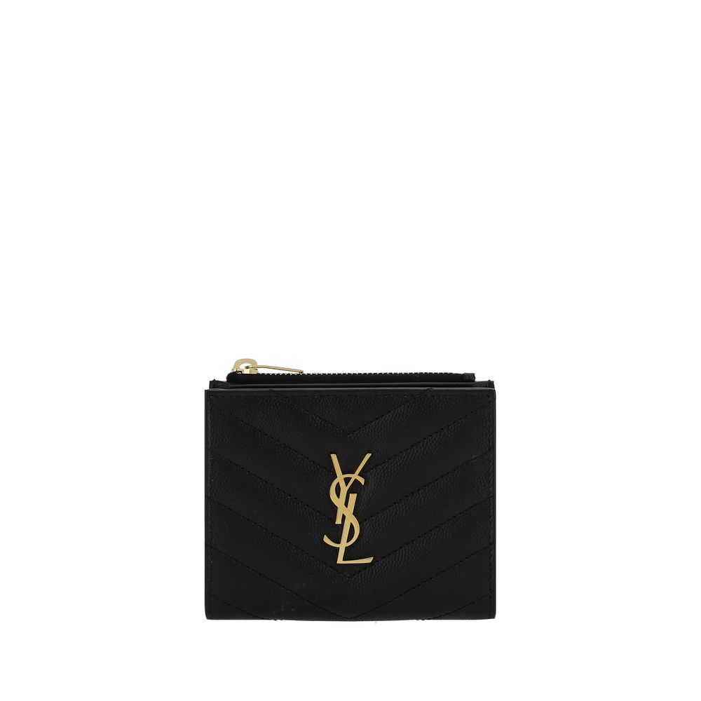 Saint Laurent Bos Taurus Matelassé MonogramLuxe Wallet