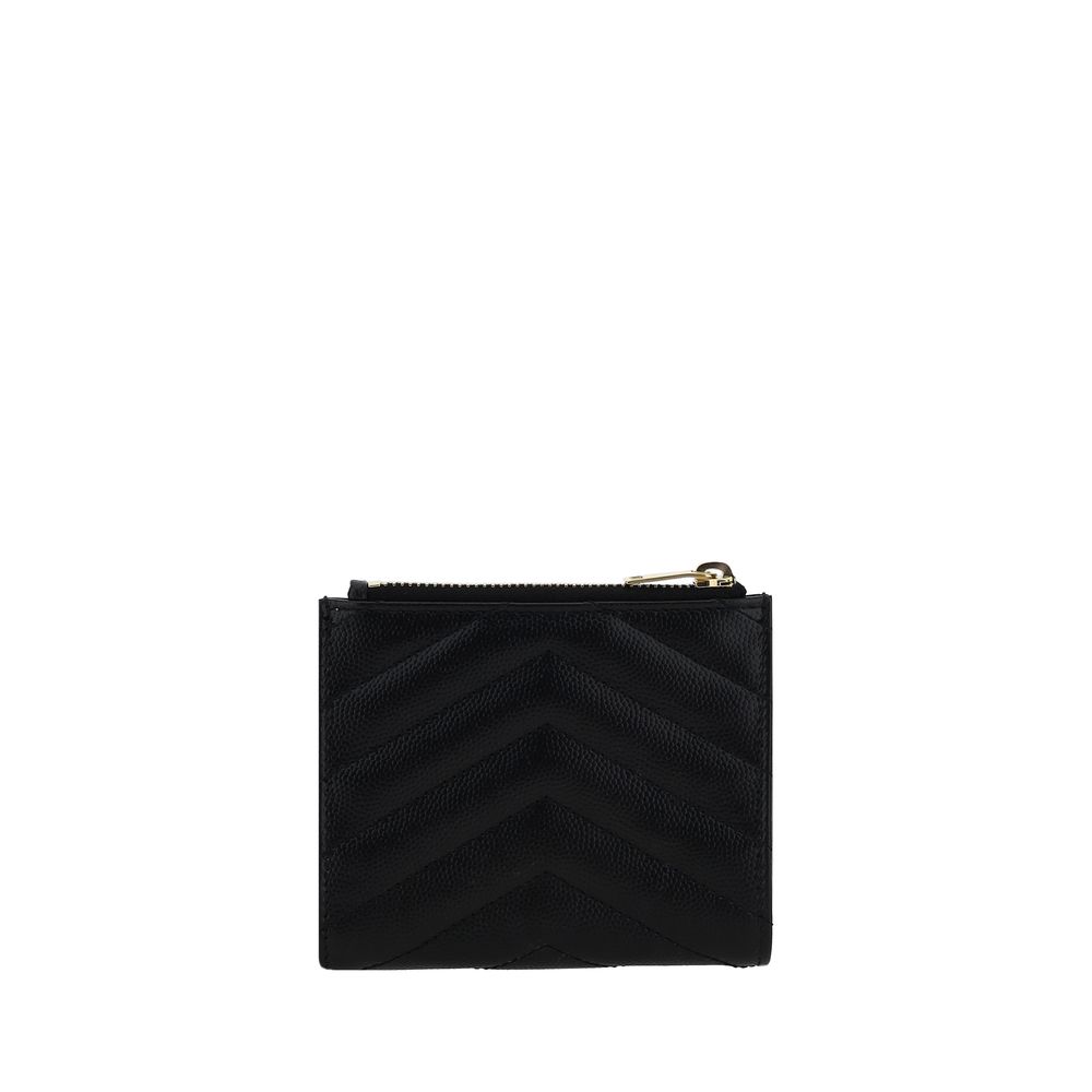 Saint Laurent Bos Taurus Matelassé MonogramLuxe Wallet