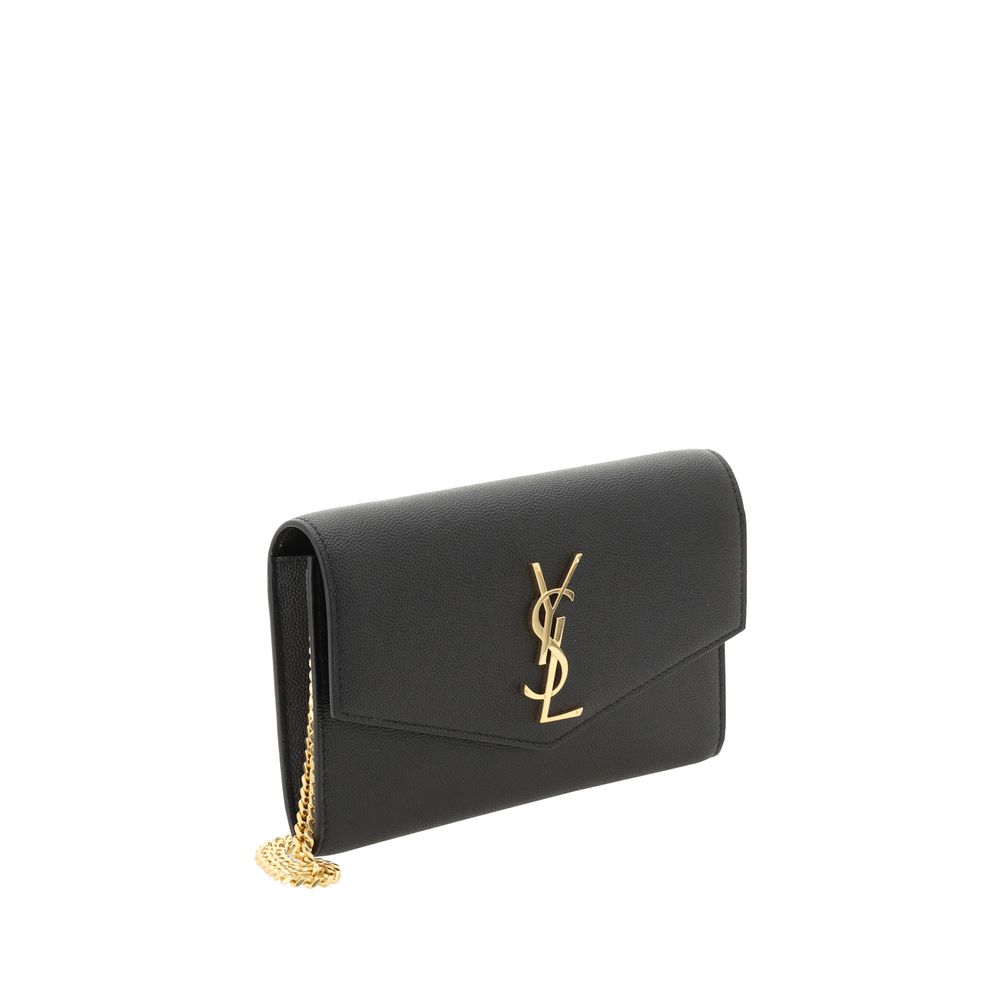 Saint Laurent bos taurus kalfsleer evening clutchbag